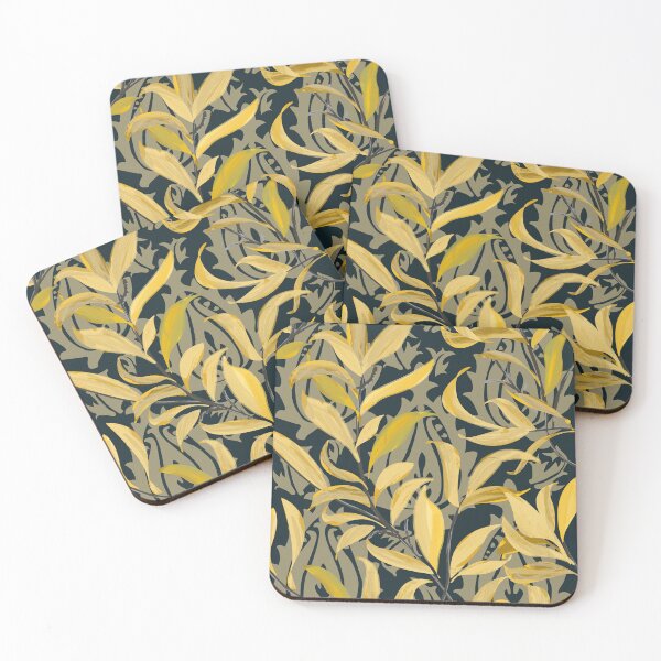 Item preview, William Morris inspired Willow Bough and Thistle fusion - Art Nouveau Victorian Pattern. Caroline Laursen original designed and sold by Caroline Laursen.