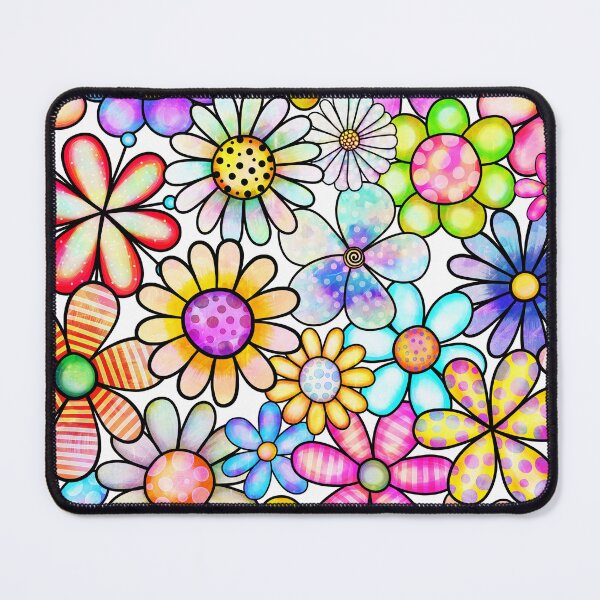 Item preview, Bright fun floral pattern designed and sold by PurpleJelly.