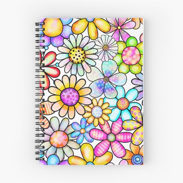 Item preview, Bright fun floral pattern designed and sold by PurpleJelly.