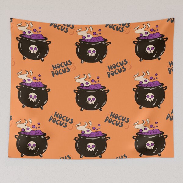 Item preview, Boiling Cauldron Halloween Repeat Pattern For Home Décor and Accessories designed and sold by MimsTees.