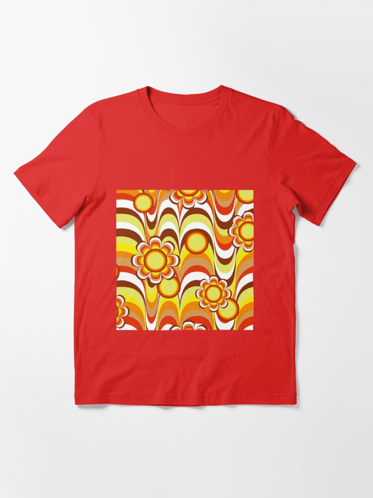 Groovy 60s Psychedelic Flower Essential T-Shirt for Sale by Makanahele