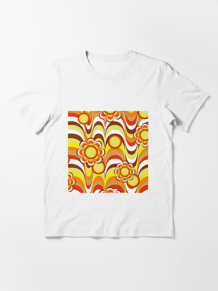 Groovy 60s Psychedelic Flower Essential T-Shirt for Sale by Makanahele