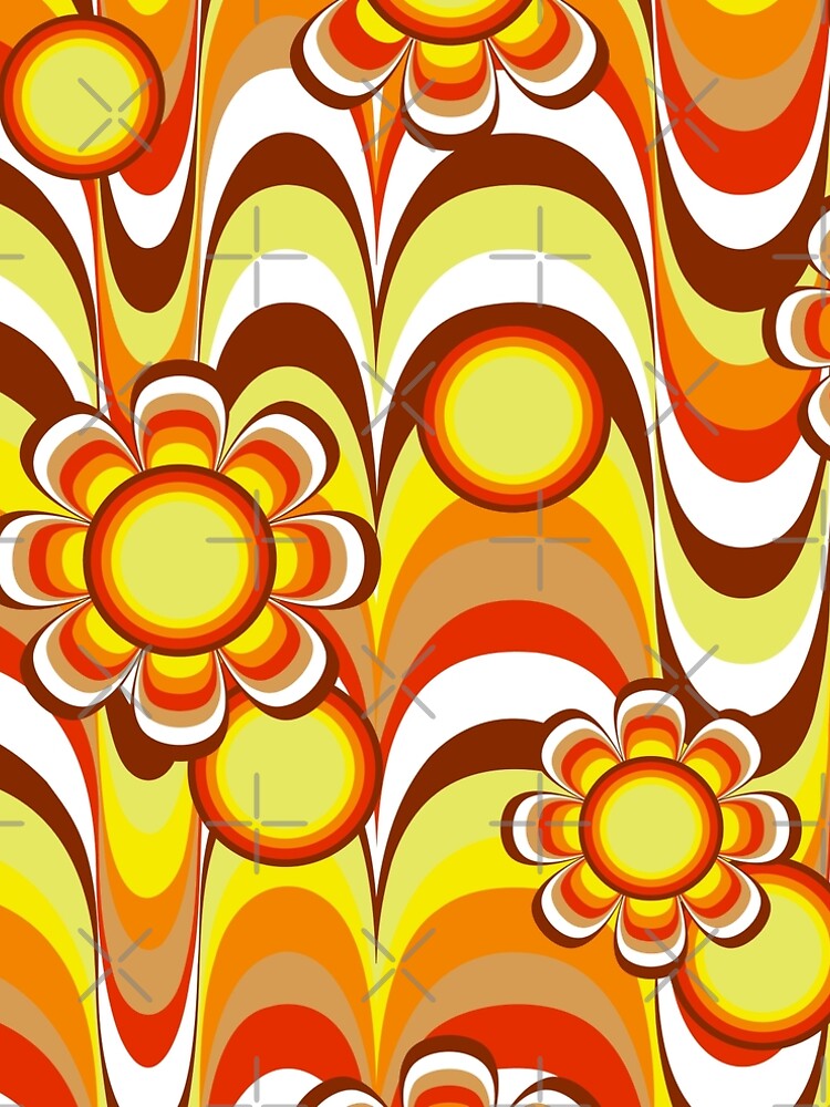 Groovy 60s Psychedelic Flower by Makanahele