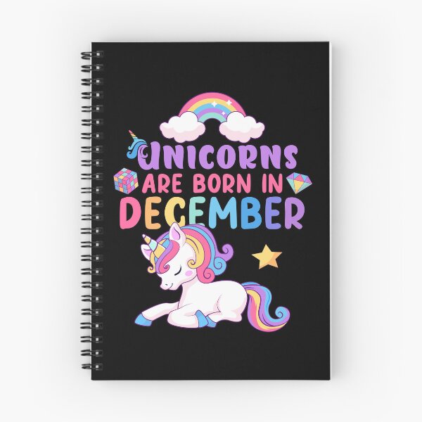 Artikelvorschau, Einhörner werden im Dezember geboren, bunter Regenbogen, perfektes Geschenk für die Prinzessin entworfen und verkauft von Mini Pandas.
