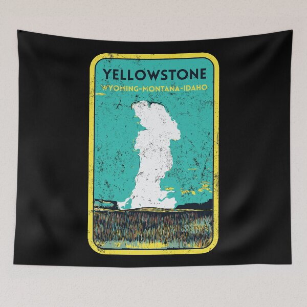Item preview, Geyser of Yellowstone National Park, Wyoming, Montana, Idaho, USA, nature park designed and sold by Lemomo-zoo.