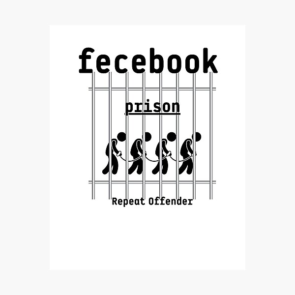 Item preview,  Facebook Jail (prison) Inmate Repeat Offender gift designed and sold by hassendz.