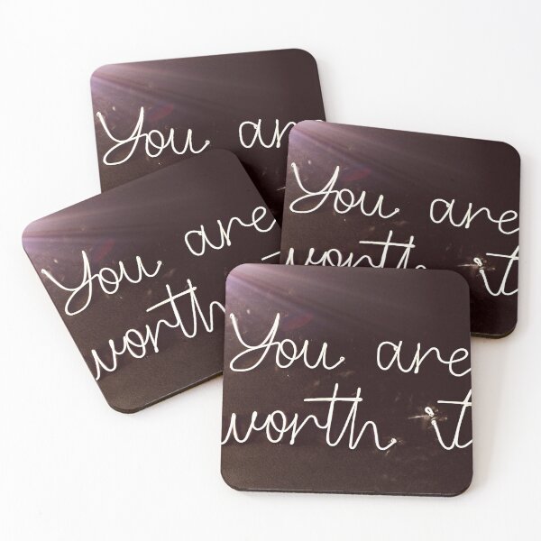 Item preview, You Are Worth It designed and sold by BlackSwanIOM.