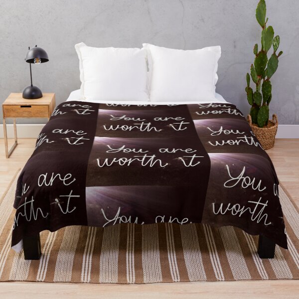 Item preview, You Are Worth It designed and sold by BlackSwanIOM.