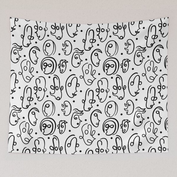 Item preview, Abstract Faces Pattern designed and sold by Cooper Lynn Designs.