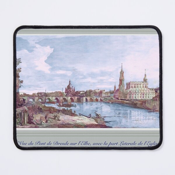 Item preview,  "Vue du Pont de Dresde sur l'Elbe, avec la part Laterale de l'Eglise ;" designed and sold by Malcolm Walker.
