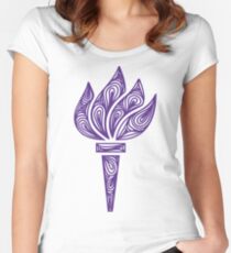Camiseta entallada de cuello redondo Universidad de Nueva York (NYU)