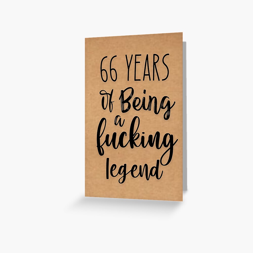 66th Birthday Card Husband Wife 66th Birthday Card For Mother Father Funny 66th Birthday