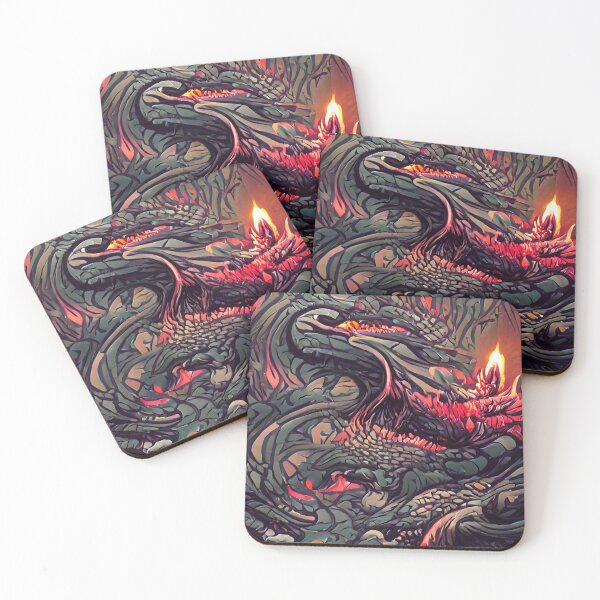 Item preview, Fire dragon original design illustration designed and sold by mjacobsfc201.