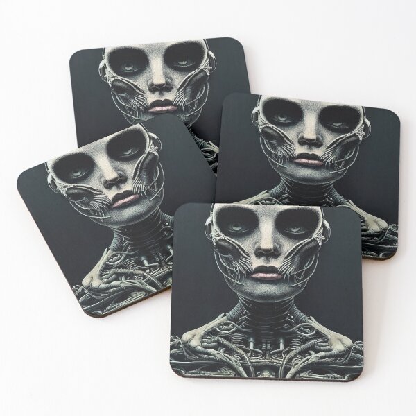 Item preview, Beautiful female fantasy robot in painting style designed and sold by mrlongfield.