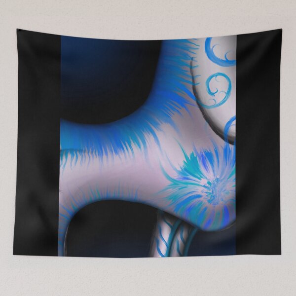 Item preview, The Cheek Bone’s Connected To The Jaw Bone (Blue) designed and sold by RIPsweetmachine.