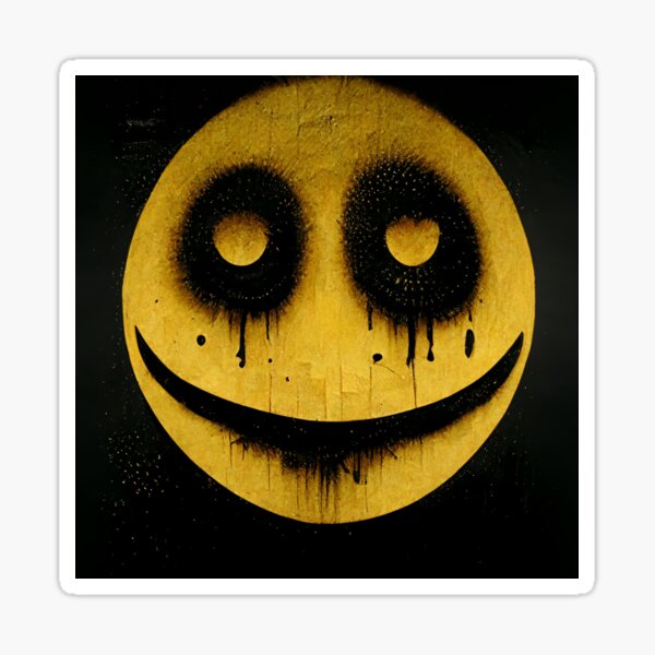 "Smiley Face Killer?" Sticker for Sale by RedHandedOD Redbubble