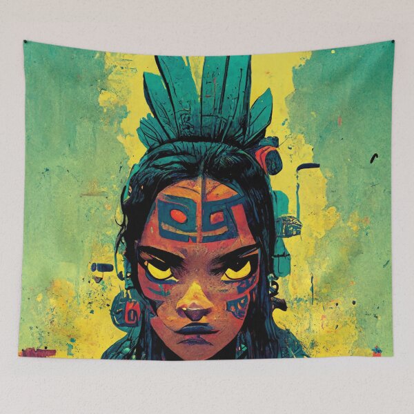 Item preview, Chalchiuhtlicue, goddess of running water, lakes, rivers, seas, streams. designed and sold by MexicaVision.