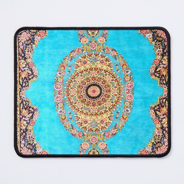 Item preview, Blue Floral Persian Rug Carpet Pattern designed and sold by Vicky Brago-Mitchell®.