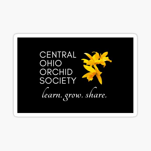 7. Central Ohio Orchid Society. learn. grow. share. Sticker