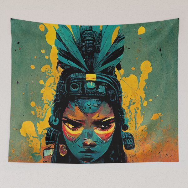 Item preview, Chicomecoatl-Xilonen, the connection of maize and agriculture. designed and sold by MexicaVision.