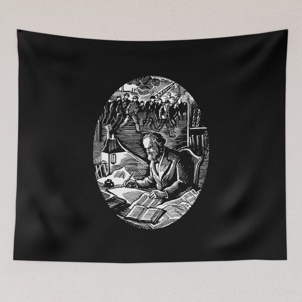 Item preview, Karl Marx Writing & Studying designed and sold by NEVERBOW.