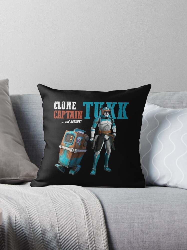 Star Wars The Clone Wars Trooper Helmet Pattern Throw Pillow