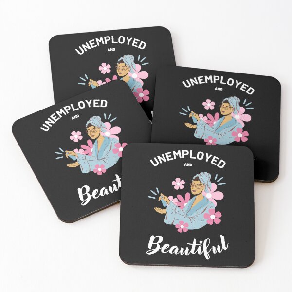 Item preview, Unemployed and beautiful colorful funny design designed and sold by absolutdesign.