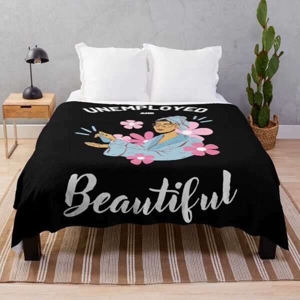 Item preview, Unemployed and beautiful colorful funny design designed and sold by absolutdesign.