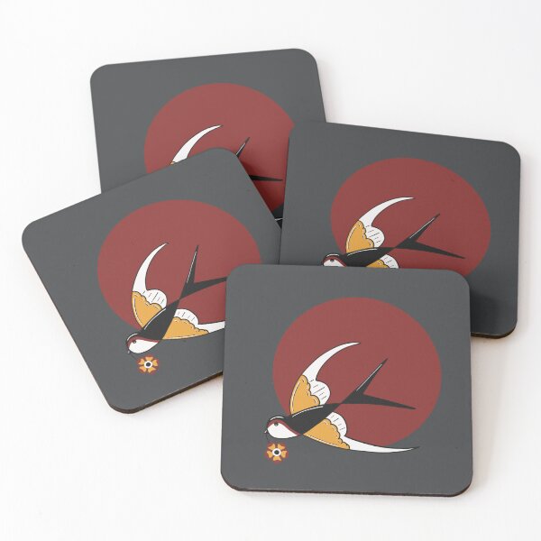 Item preview, Swallow and a flower designed and sold by Old Friends.