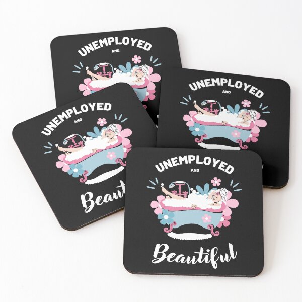 Item preview, Unemployed and beautiful colorful funny design designed and sold by absolutdesign.