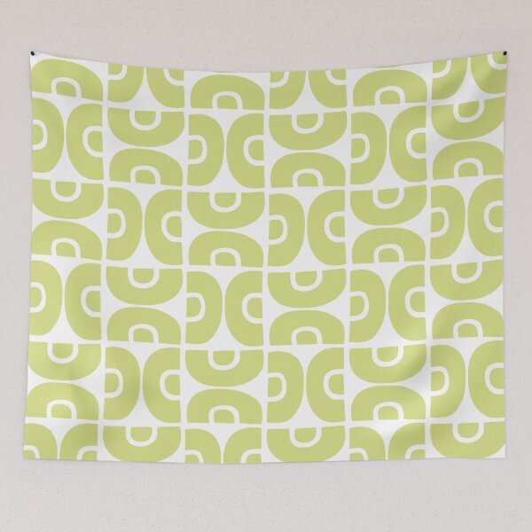 Item preview, Groovy Mid Century Modern Pattern 717 Chartreuse designed and sold by tonymagnerart.
