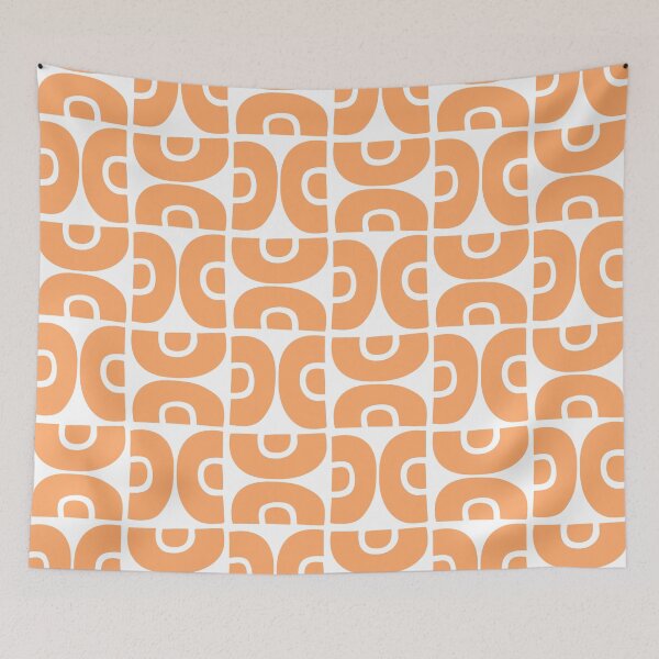 Item preview, Groovy Mid Century Modern Pattern 714 Orange designed and sold by tonymagnerart.