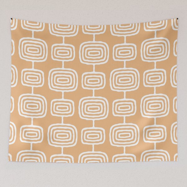 Item preview, Mid Century Modern Atomic Rings Pattern 604 Harvest Gold designed and sold by tonymagnerart.