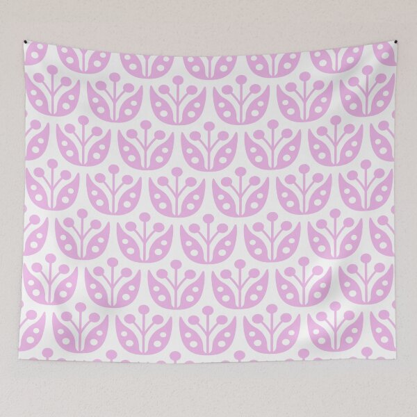 Item preview, Mid Century Modern Flower Pattern 540 Pink designed and sold by tonymagnerart.
