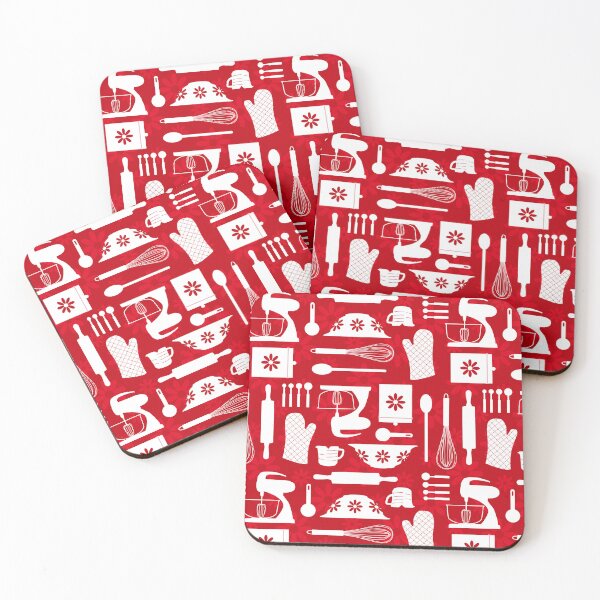 Item preview, Red Retro Kitchen  designed and sold by WickedRefined - Nicole Demereckis.
