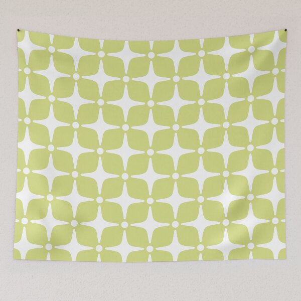 Item preview, Mid Century Modern Star Pattern 831 Green designed and sold by tonymagnerart.