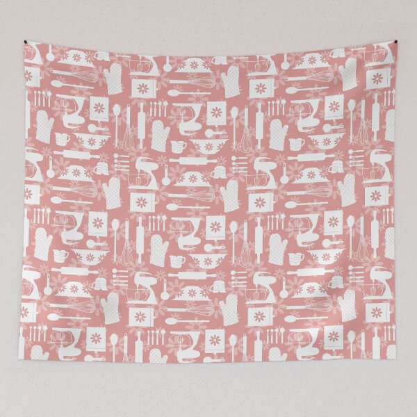 Item preview, Pink Retro Kitchen  designed and sold by WickedRefined - Nicole Demereckis.