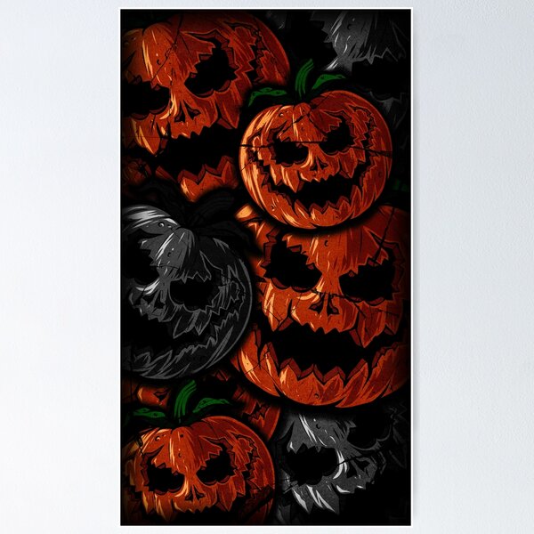 Item preview, Halloween scary evil pumpkin funny pumpkin head designed and sold by youbup6.