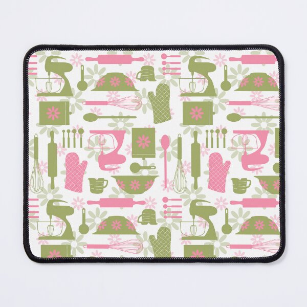 Item preview, Green and Pink Retro Kitchen designed and sold by WickedRefined - Nicole Demereckis.
