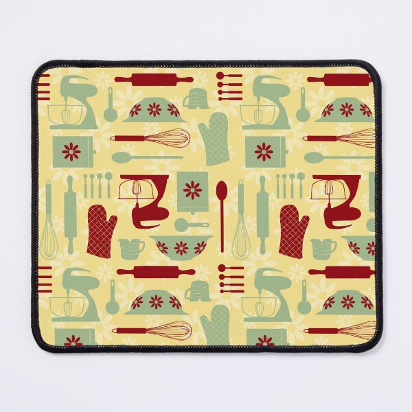 Item preview, Yellow Red Green Retro Kitchen designed and sold by WickedRefined - Nicole Demereckis.