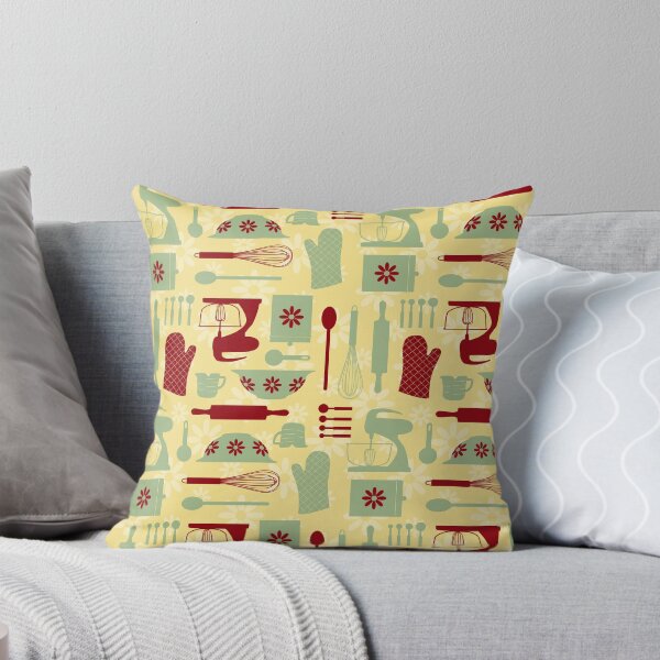 Item preview, Yellow Red Green Retro Kitchen designed and sold by WickedRefined - Nicole Demereckis.