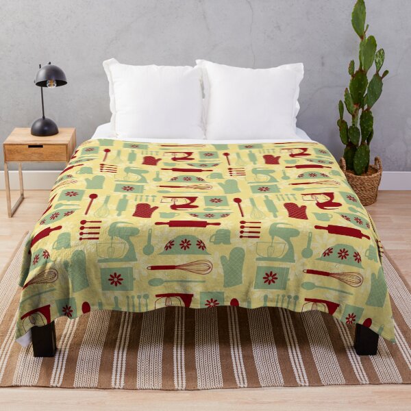 Item preview, Yellow Red Green Retro Kitchen  designed and sold by WickedRefined - Nicole Demereckis.