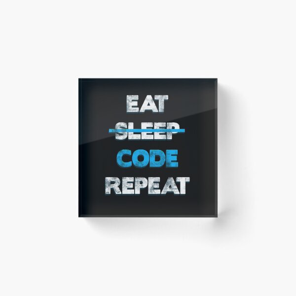 Item preview, Eat Sleep Code Repeat designed and sold by stuch75.
