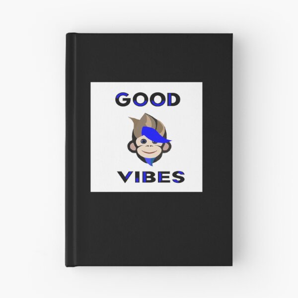 Item preview, The Monkey Good Vibes blue type designed and sold by RemieJames.