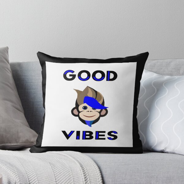 Item preview, The Monkey Good Vibes blue type designed and sold by RemieJames.