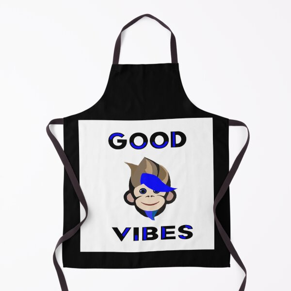 Item preview, The Monkey Good Vibes blue type designed and sold by RemieJames.