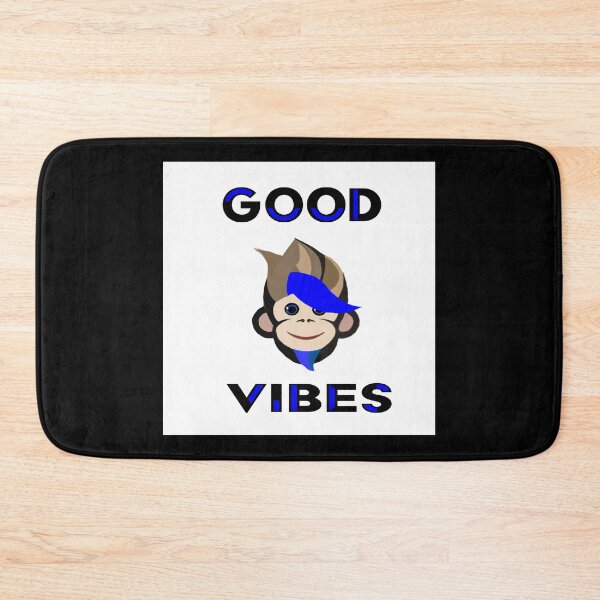 Item preview, The Monkey Good Vibes blue type designed and sold by RemieJames.