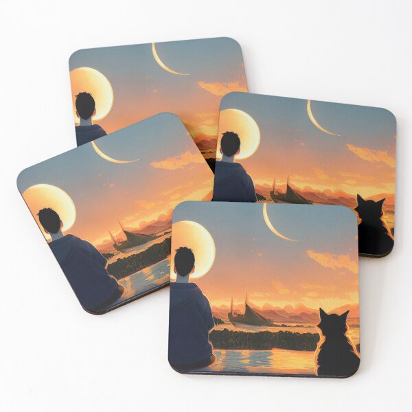 Item preview, Cat watching Sunset and me  designed and sold by RileyKyler.