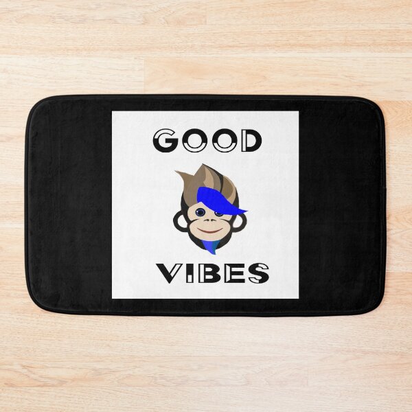 Artikelvorschau, Der Monkey Good Vibes bk weiß Typ entworfen und verkauft von RemieJames.
