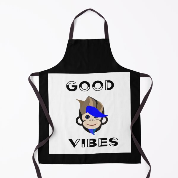 Item preview, The Monkey Good Vibes bk wht type designed and sold by RemieJames.